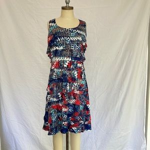 Tango Mango tiered ruffle dress size L